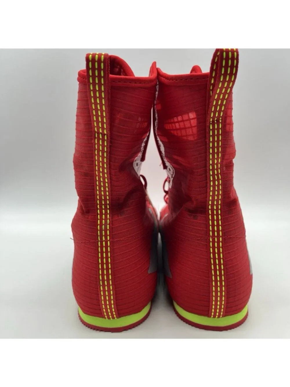 adidas Box Hog 4 Men's Boxing Shoes Red Green Metallic Silver Size 12 JP9846